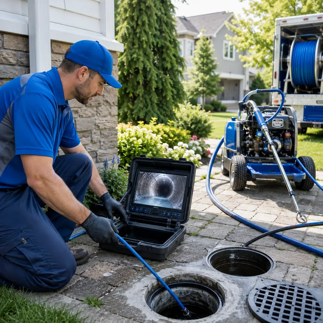 Outdoor drain cleaning professionals serving Fall Creek, WI