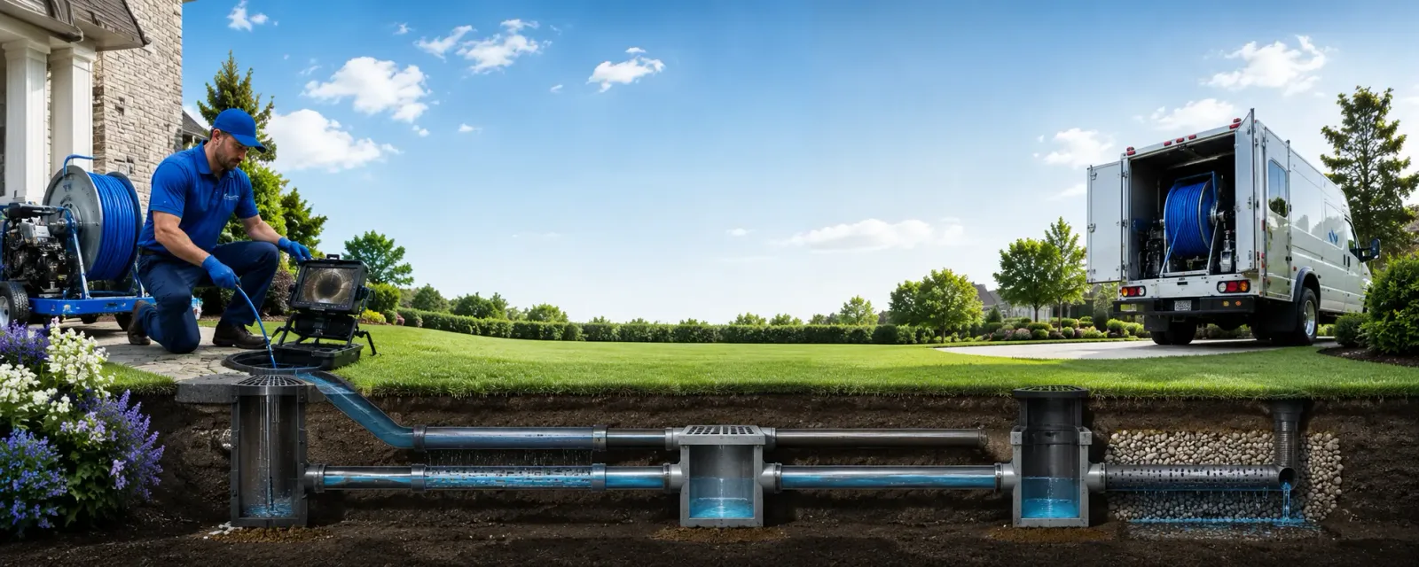 Outdoor drain cleaning information for Fall Creek, WI